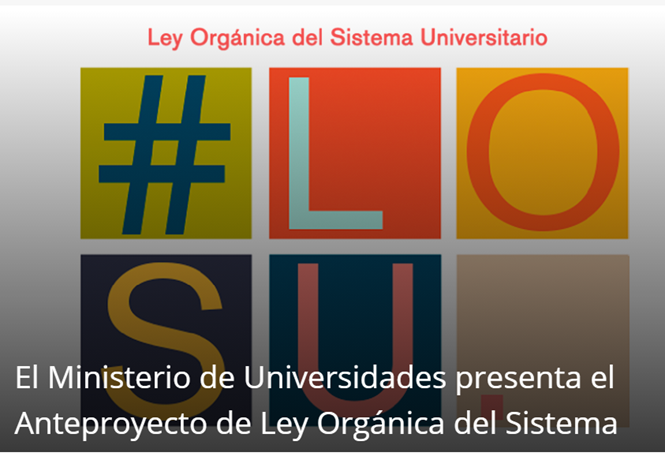 Ley Orgánica del Sistema Universitario